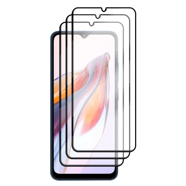 För Redmi 12C Glas För Xiaomi Redmi 12C Härdat Glas Fullt Skydd 9H HD Skärmskydd