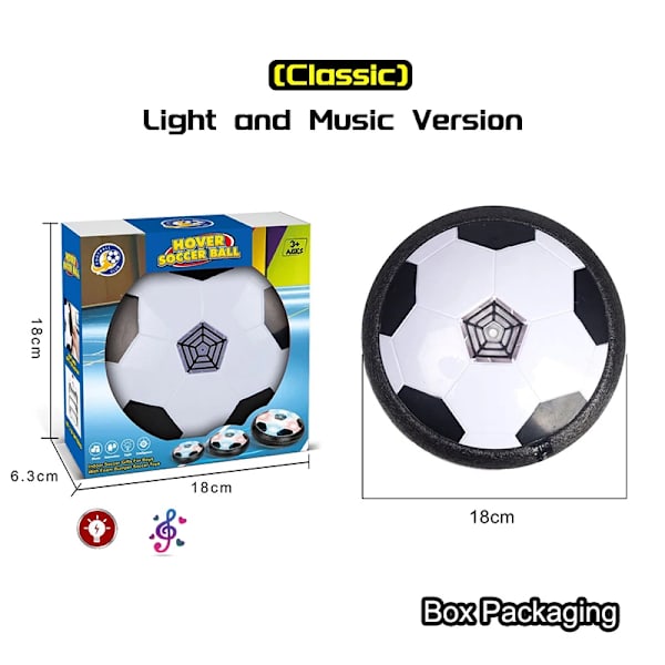Sport Kids Levitate Suspending Soccer Ball Air Cushion Floating LED Hover Soccer Ball Air Power Training Playing Football Game