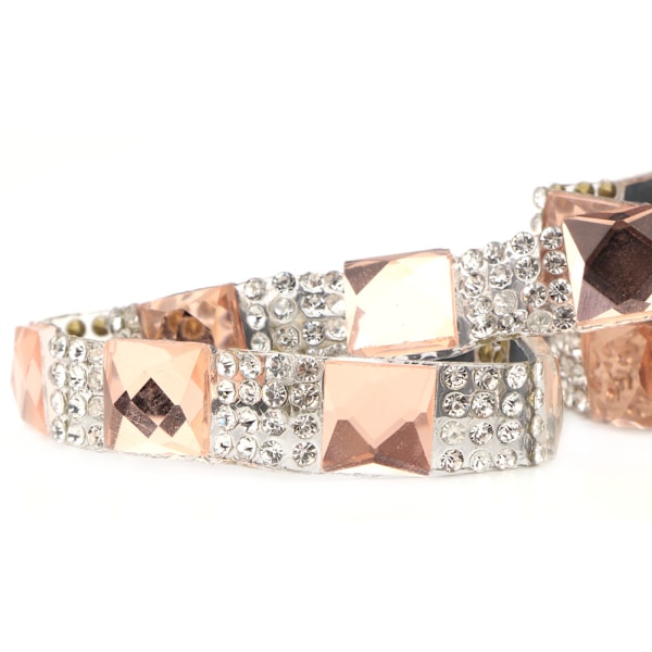 5 meter Hotfix klare krystallglass strass kjede trim DIY applikasjon (10mm Champagne)