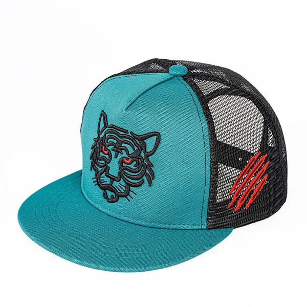 Baseballkeps i bomull med broderi, keps för män och kvinnor, snapback-kepsar, sommarkepsar, unisex hiphop-kepsar Green