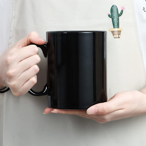 12 OZ Ekstra Stor Keramisk Kaffe Krus, Klassisk Porcelæn Supe