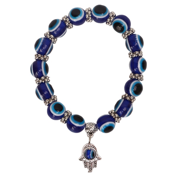 Blå Øje Armbånd Lykkebringende Komfortabel Slid Resin Glas Blå Øje Halskæde Blå Øje Dekoration Til Fødselsdag Jul