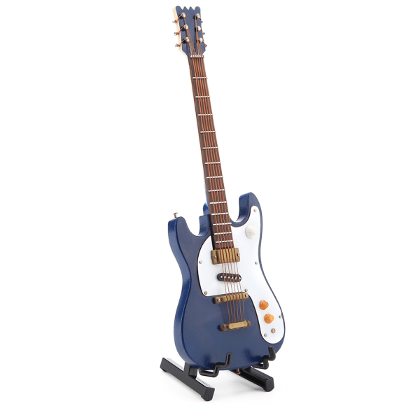 Eksklusiv Miniatyr Gitar Modell i Tre, Dekorasjon for Hjem og Kaffebar