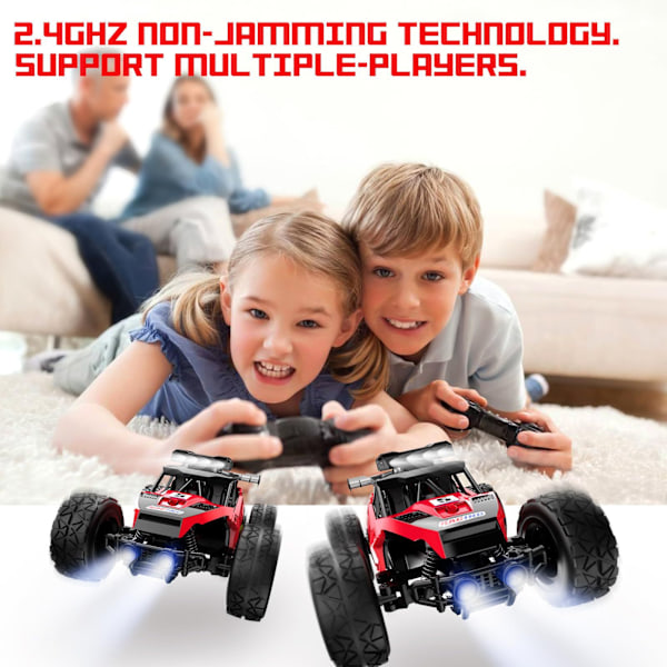 1:20 Fjärrstyrd Bil - 25km/h 2.4GHz Hög Hastighet Rc Bilar Leksaker, Offroad Hobby Rc Lastbil Leksak med LedLjus, Laddningsbar Leksaksbil Present till Barn Leksaker