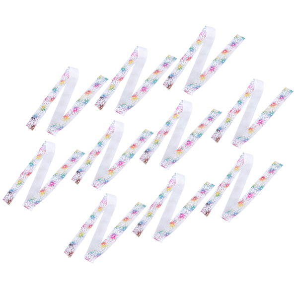 Fyrverkeri mönster band digitaltryck DIY kläder tillbehör huvudbonad 10 yards 38mm(Vit S7 )