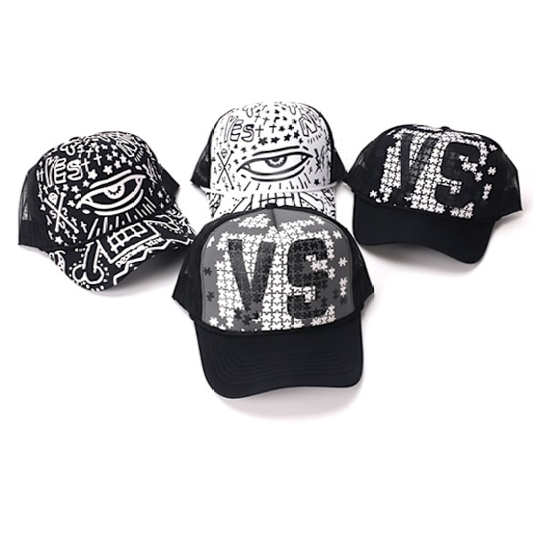 Mesh Trucker Kepsar Styva Strukturerade Främre Paneler Golf Pappa Bas M