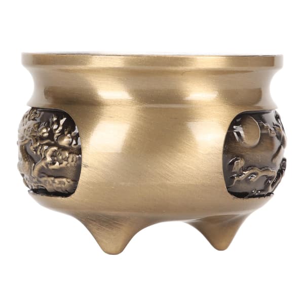 Messing Røgelse Brænder Rustfri Dekorativ Metal Røgelse Brænder Holder med Røgelse Pindeholder Base Bronze