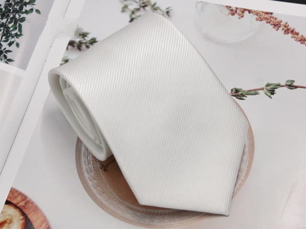 Affärsmässig slips för män, polyester silketwill, handgjord s