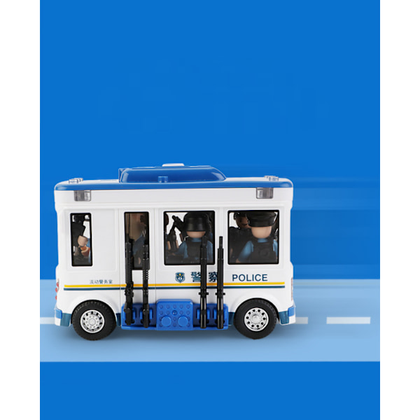PAINEVALETTU lelut, Diecast Metal Figure Poliisiautolelu (ei-muuntava)