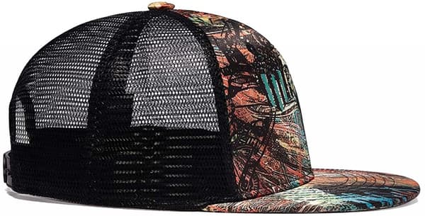 Mesh Trucker Hats,Outdoor Snapback Dad Hat,Hip Hop Men Women E
