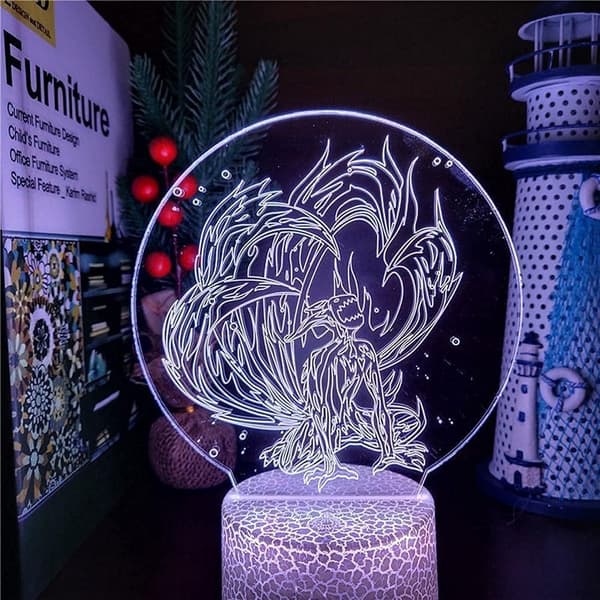 Naruto Stuff Nattlampa, 3D Illusion Smart Lamp, 16 Färger Ch