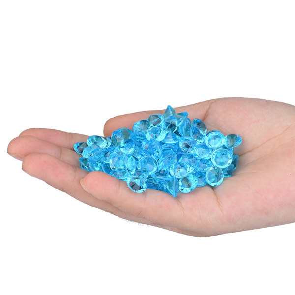 1000 stk 10 mm akrylperler bryllupsfestdekor DIY-pynt tilbehør (blå)
