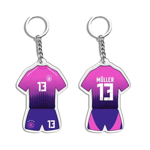 Europeiske cup-fans, fotballsuvenirer, nøkkelringer, anheng, små sportsgaver Purple Muller