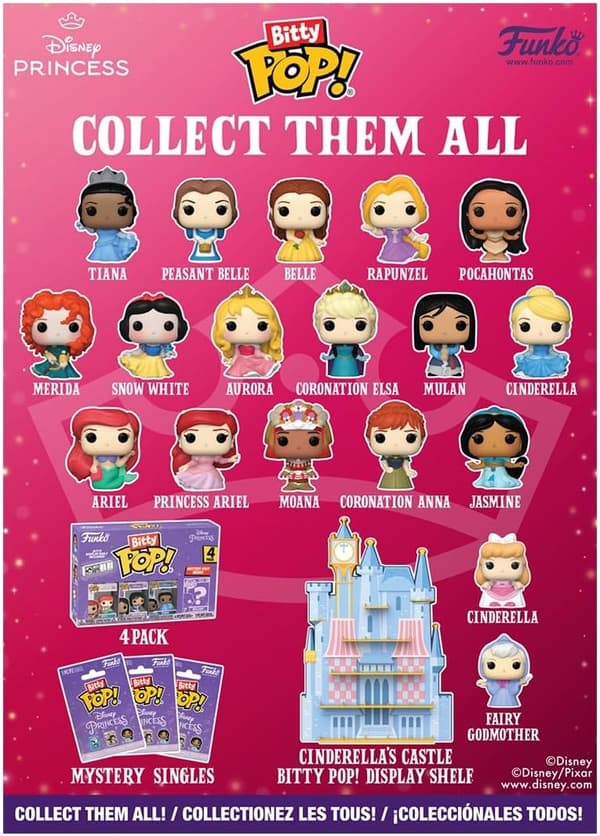 Funko Bitty POP Julekalender: Disney Prinsesse - 24 Dage