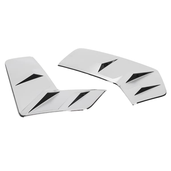 2 st/set Front dimljus ögonbryn trim ABS förkromning Ersättning för RAV4 2019‑2020
