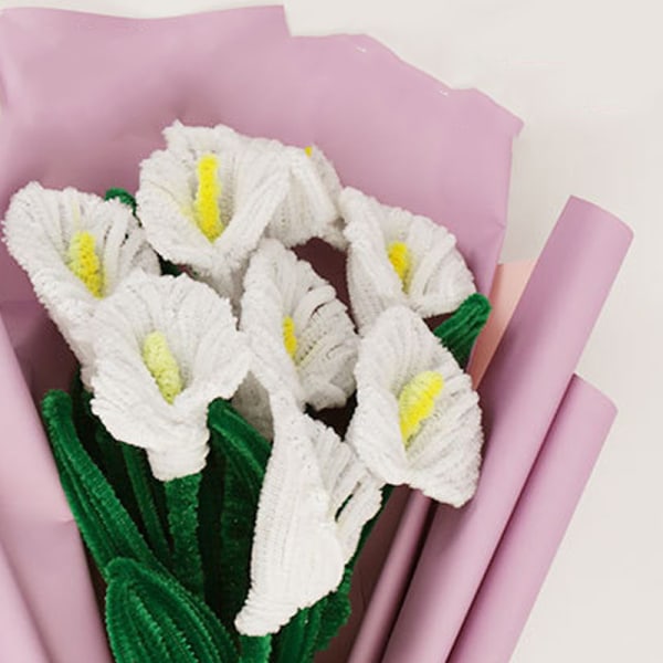 Fargerike, utsøkte, vakre, bøyelige og holdbare rørrensere for håndverk, DIY og håndlagde leker Calla Lily