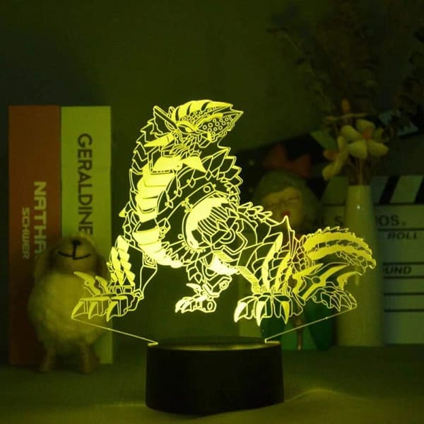 Anime Spil Ultimativ Udvikling Digi Drage Lampe Cool 3D Illusio