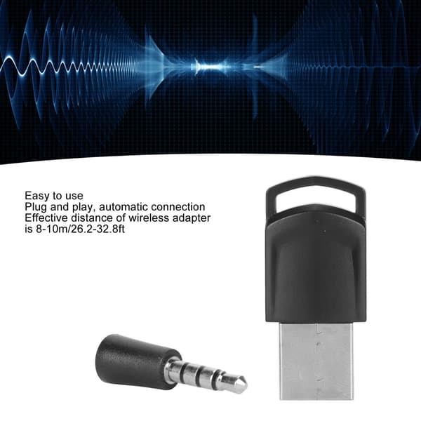 Bluetooth 5.0 Lydadapter Profesjonell Plug and Play Trådløs BT Lydadapter for PC for PS5 for Switch