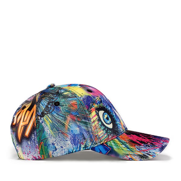 Baseballcaps med trykk, Graffiti Unisex Snapback Hip Hop-hatter C Blue 2