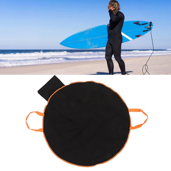 Märkäpuku Vaihtoalusta Vedenpitävä Taitettava Kannettava Surf Vaihtoalusta Säilytyspussi Uintiin Oranssi Puoli
