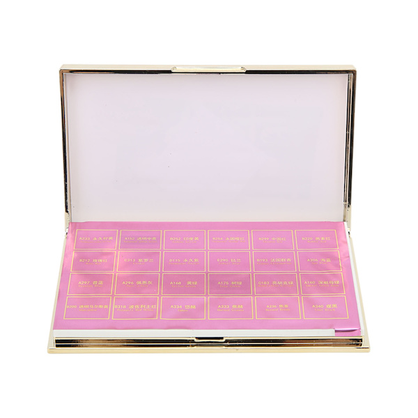 Akvarelmaling Sæt Transparent Pure Pigmenter 24 Farver Gummi Arabikum DIY Fremstilling Bærbar Pink Metalæske Kunst Akvarel Sæt