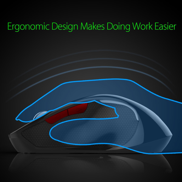 Bluetooth 3.0 trådlös mus, Office Mouse 2400dpi Gaming Mo