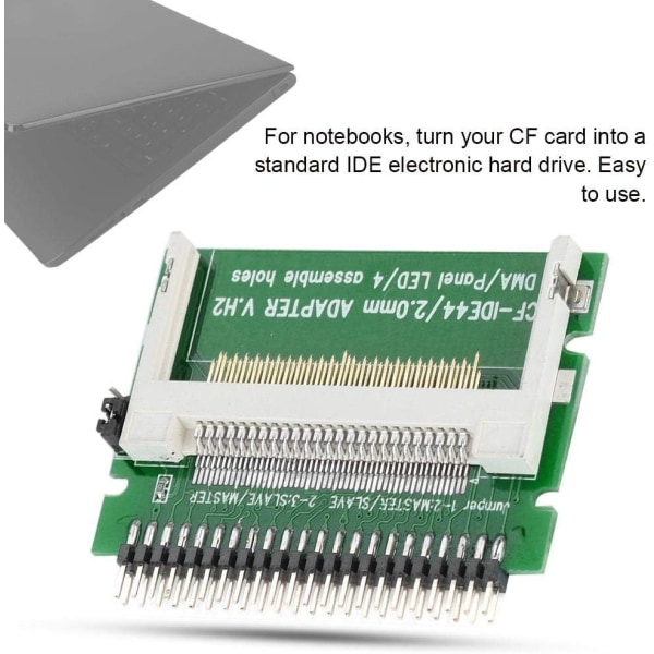 3 kpl CF 2,5 tuuman 44-nastaiseen IDE-kiintolevyyn, Compact Flash CF -muistikortti 2,5 tuuman 44-nastaiseen IDE-kannettavaan SSD-kiintolevyadapterikorttiin, CF IDE -sovitin tukee yhtä