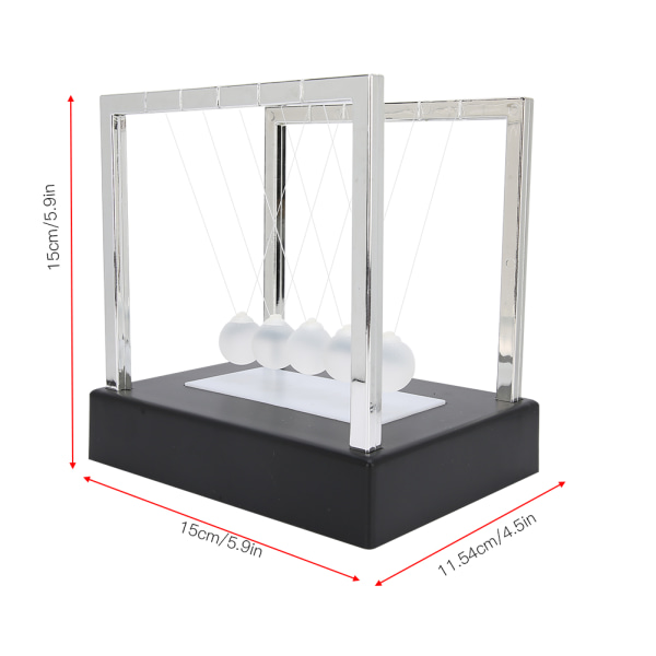 Pendulbold Dekoration Skinnende Håndværk Børn Legetøj Gave Pædagogisk Videnskabs Værktøj Bold med Sort Base M