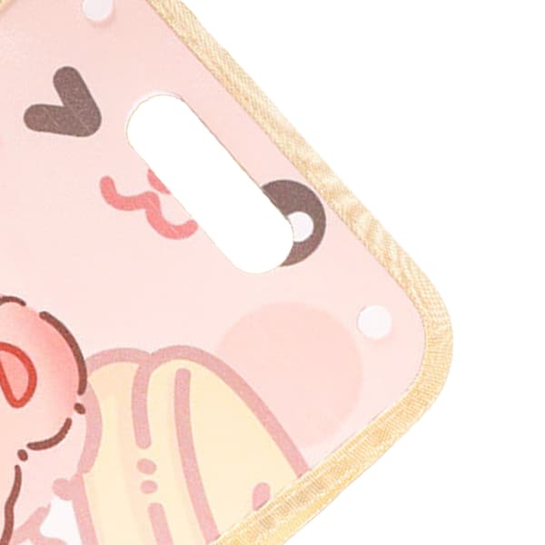 Paper Folder Multi Layer Waterproof Cute Pattern Plastic A4 File Folder Organ Bag for School Office Khaki