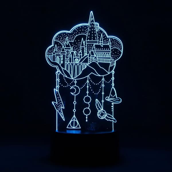 Sengelampe, Castle Eco Friendly 7 Farve 3D Natlampe US