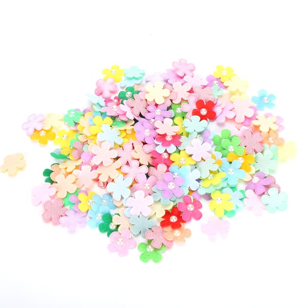 200 stk. Mini Craft Blomster med Ti-farvet Blandet Bløde Daisy Blomster Perfekt til Håndbog DIY Tilbehør Håndværk
