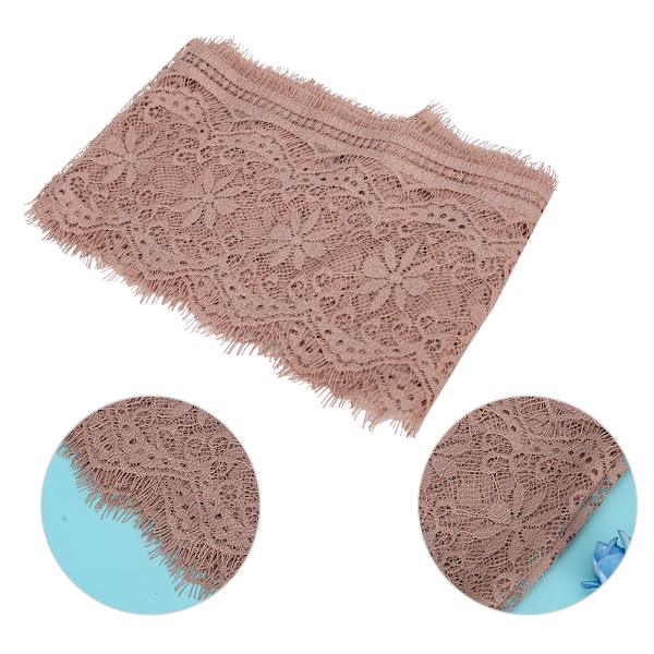 14,5 cm Polyester Silke Tøj Broderi Blonde DIY Kjole Håndværk Stof Tøj DekorationPink