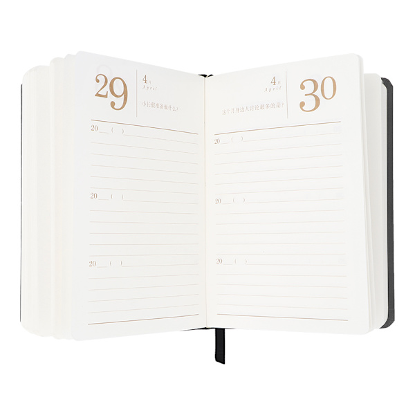 Student Study Classroom Note Hard Cover Office Diary Notebook Hardcover Notepad(Svart)