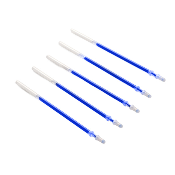 Gel Pen Refills 0,5 mm Stregbredde Jævn Skrivning Slidstærk Gel Pen Refills Udskiftning Kontorartikler Blå 5 Nåle Refills