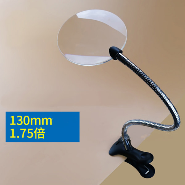 Fleksibel kabel halsklemme fjederklemme på bogforstørrelsesglas 2X G