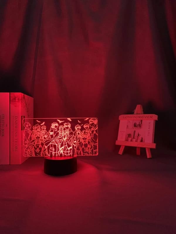 Anime Karasuno Team Group lampe Cool 3D Illusion Natlampe H