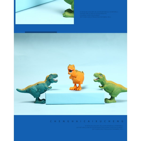 Realistiset Dinosaur Figuurilelut, 6" - 7" isokokoinen muovi