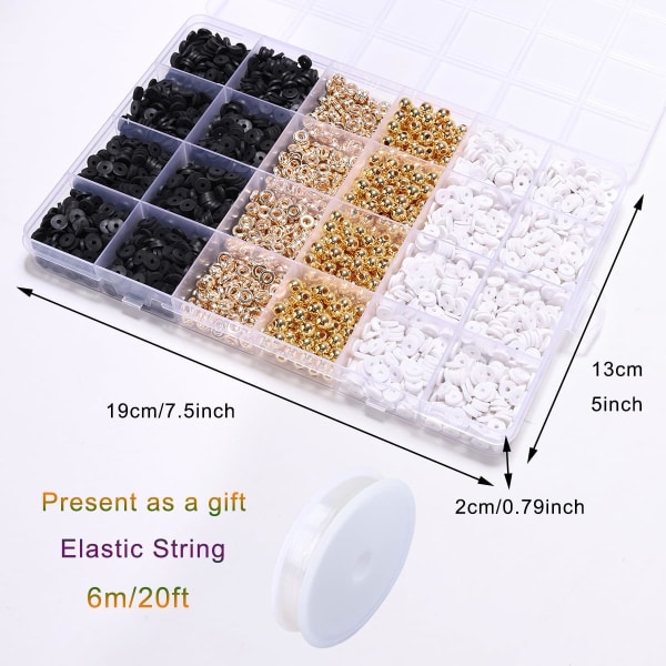 Armbandssats vänskap guld pärlor lera pärlor smycken och armbandssats för tonårsflickor charm armbandssats med bokstavspärlor kit för T Multicolour3