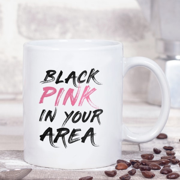 Svart rosa i ditt område kaffe mugg Frukost mugg Rolig kaffe mugg 11 uns Insp