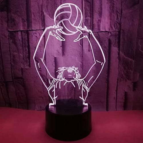 Optisk illusjon 3D Volleyball Nattlys 16 Farger Endring
