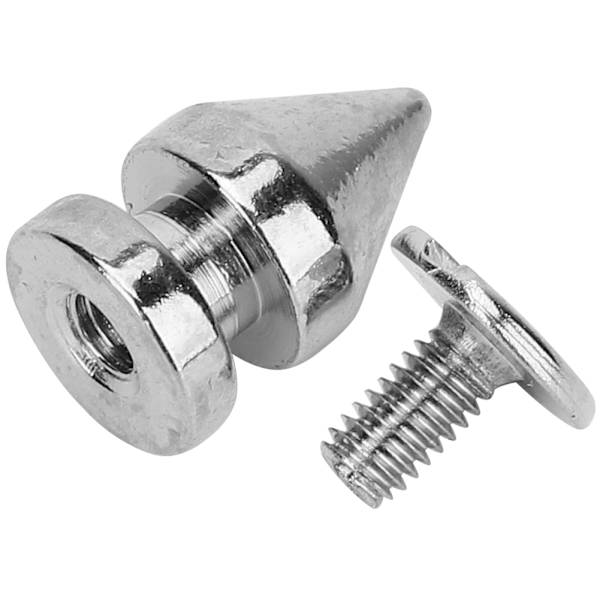 20 st 8*13,5 mm metallnitspik Spikar Läderhantverk Nitar DIY Kläder Skor Dekor (Silver)