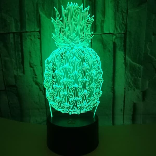3D Elddrake Nattljus Illusion Sovrumslampa med USB