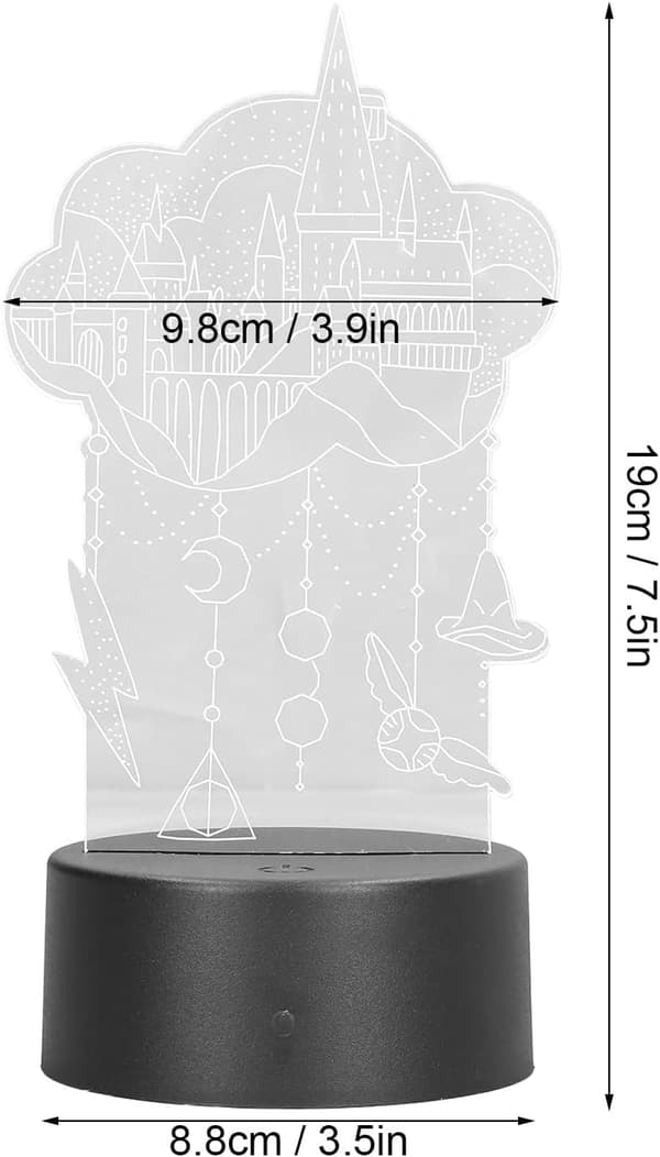 Sengelampe, Castle Eco Friendly 7 Farve 3D Natlampe US