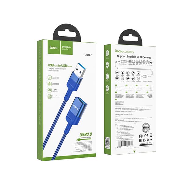 hoco. U107 USB han til USB hun, kontinuerlig energi USB3.0
