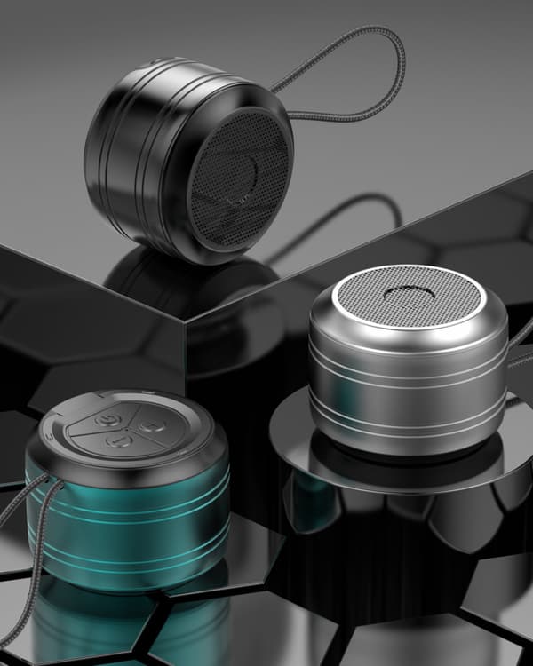 Bluetooth-højttalere med stereolyd, kraftfuld bas Mini højttaler