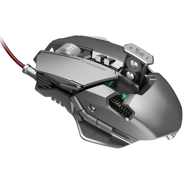 Gamingmus med sladd, 5600 DPI justerbar, ergonomisk spel-US