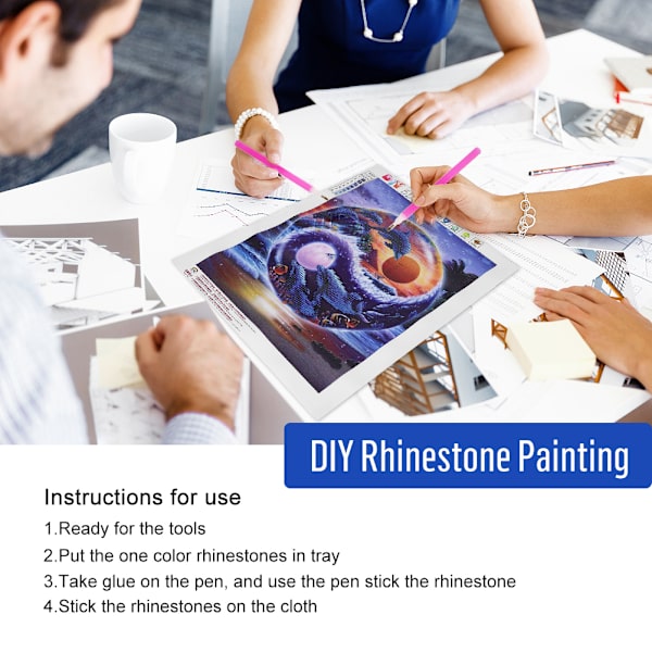 DIY-käsintehty timanttimaalaus ristipistokirjailusetti kodin seinäkoristeluun