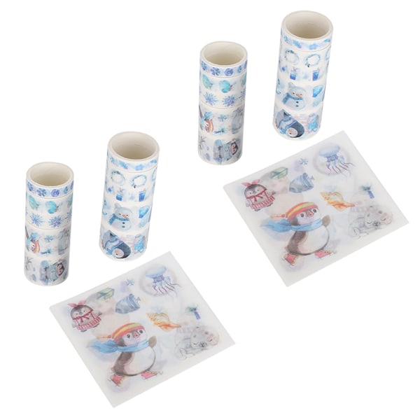 Washi Tape Sticker Set för DIY Scrapbook Notepad Presentförpackning Semesterdekoration