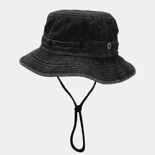 Fiskehattar/Boonie Hat/Bucket Hats/Safari Cap/för Camping, Black