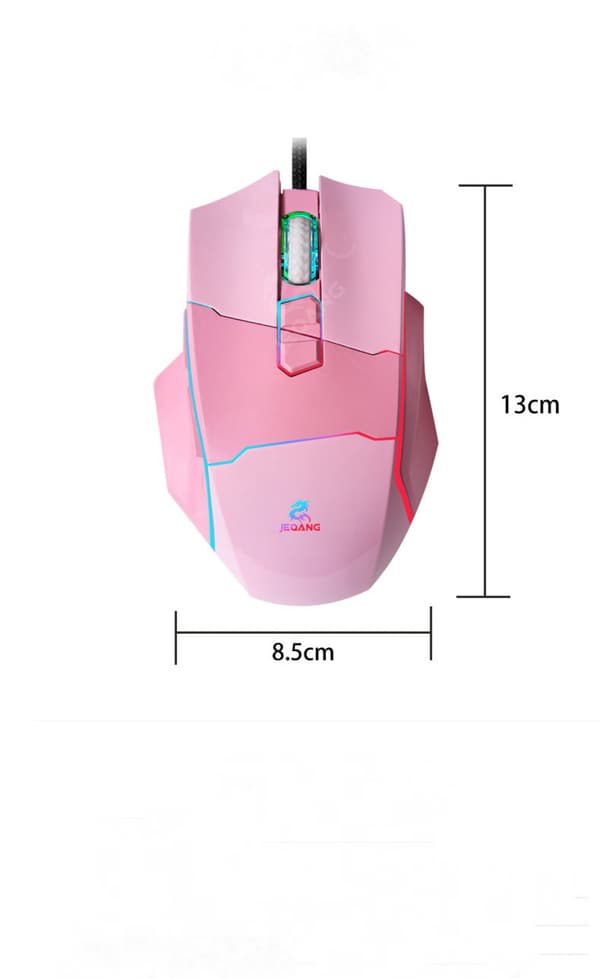 Ny 8D Kyllingemus DPI Justerbar USB Kablet Syv-Farve Da